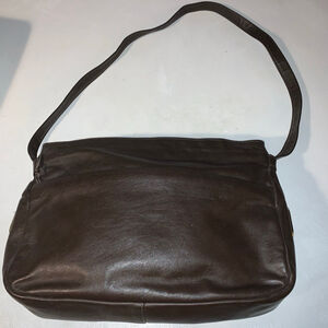 Women's Unbranded Brown Leather Shoulder Bag One Size